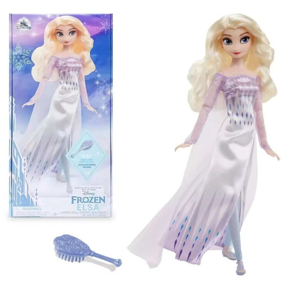 Disney Frozen Elsa Classic Doll with Hair Brush 11.5 inch